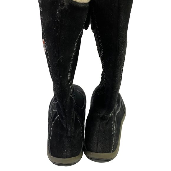 Merrell Jungle Moc Black Suede Leather Faux Fur Select Dry Winter Boots Kids 7 - Picture 12 of 16